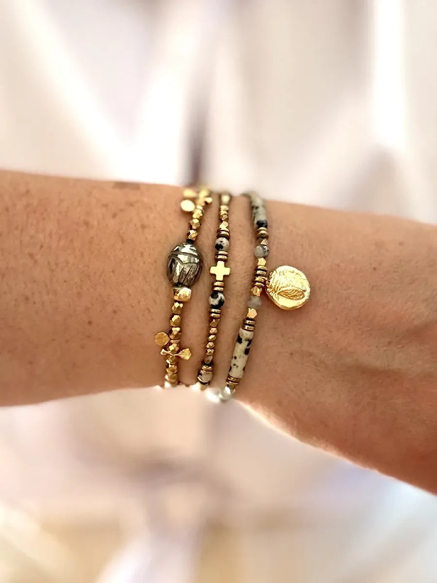 Bracelet en œil de tigre, vue 2 - Paulette Quincaillerie