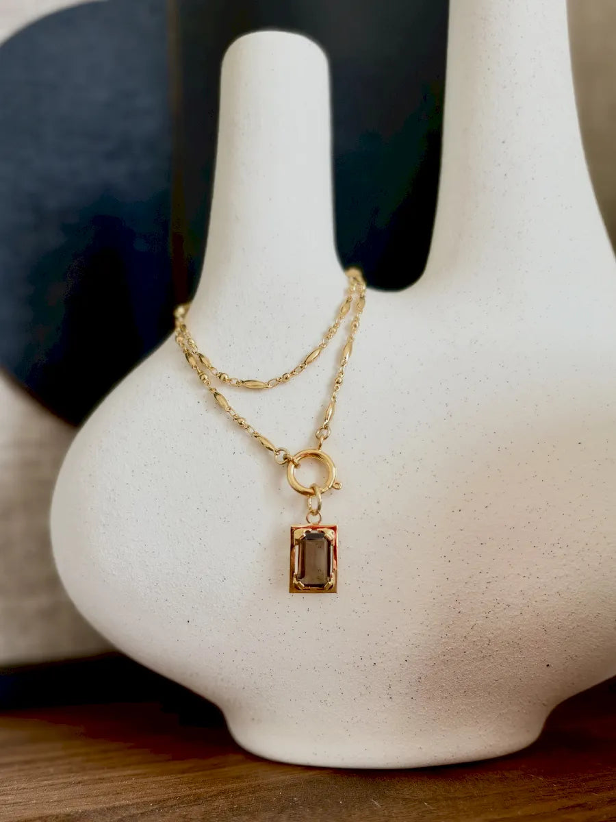 COLLIER CHAINE GRAIN DE RIZ RITA