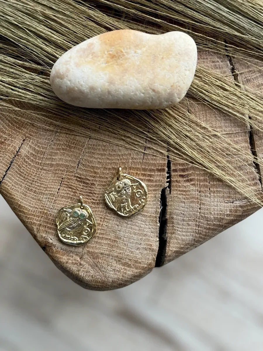 Charms en citrine, vue 3 - Paulette Quincaillerie