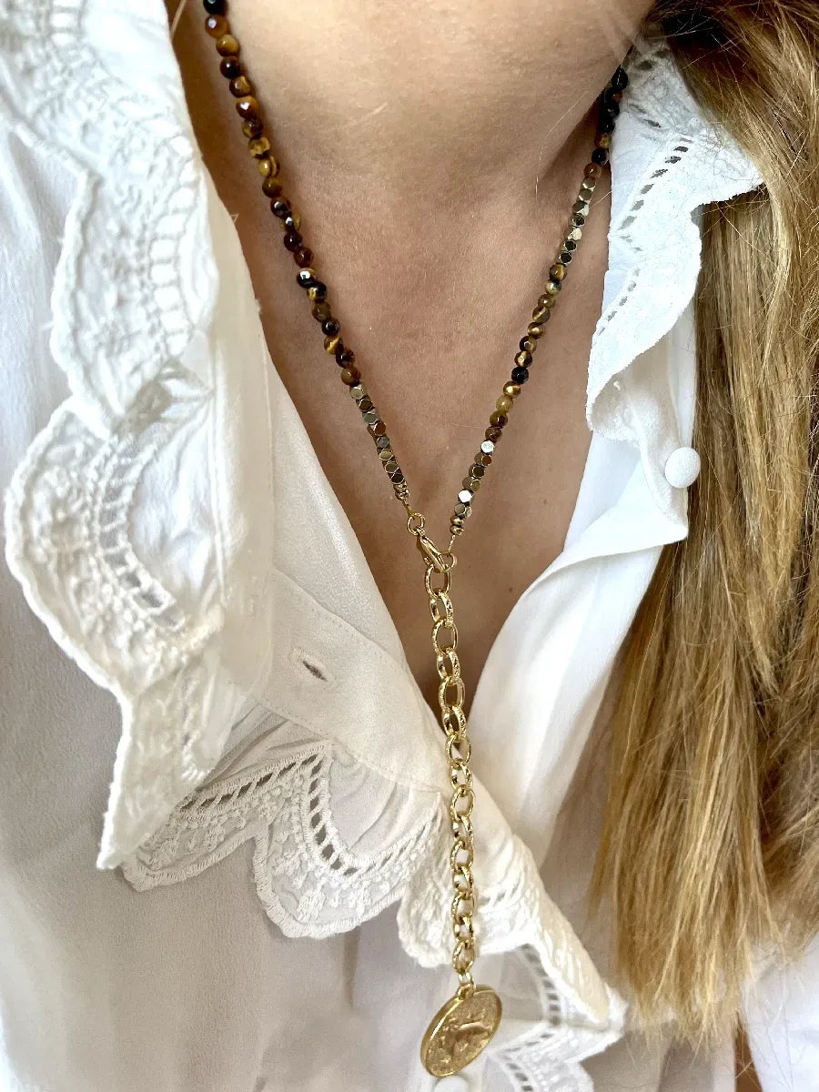Collier en pyrite - Paulette Quincaillerie