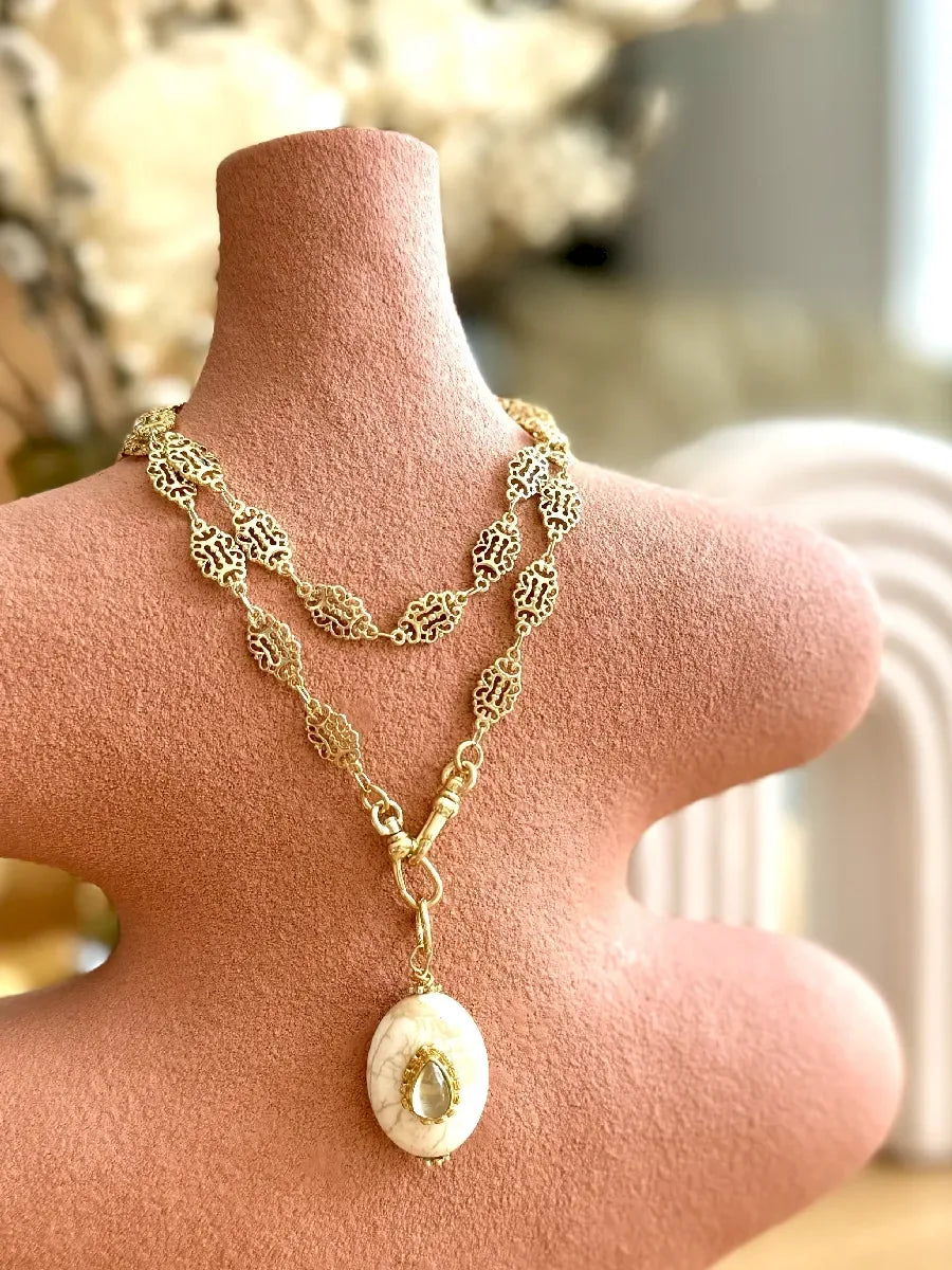 collier filigrane or