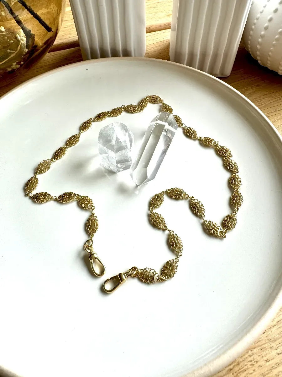 collier chaine maille filigrane