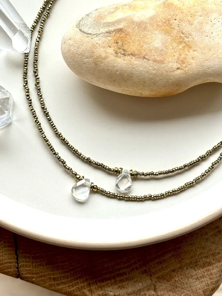 collier cristal de roche