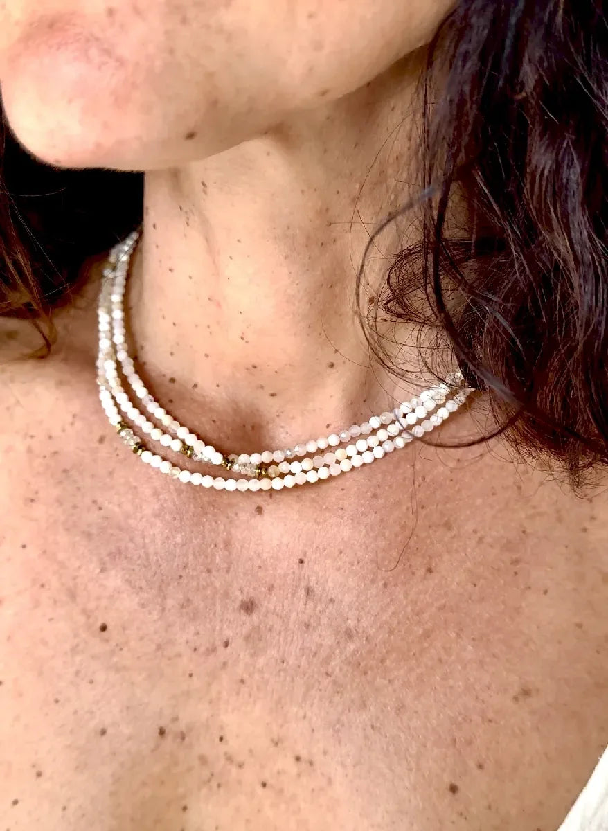colier diamant et opale australienne