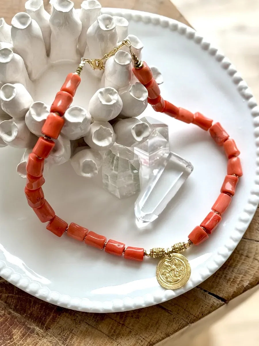 Collier en corail - Paulette Quincaillerie