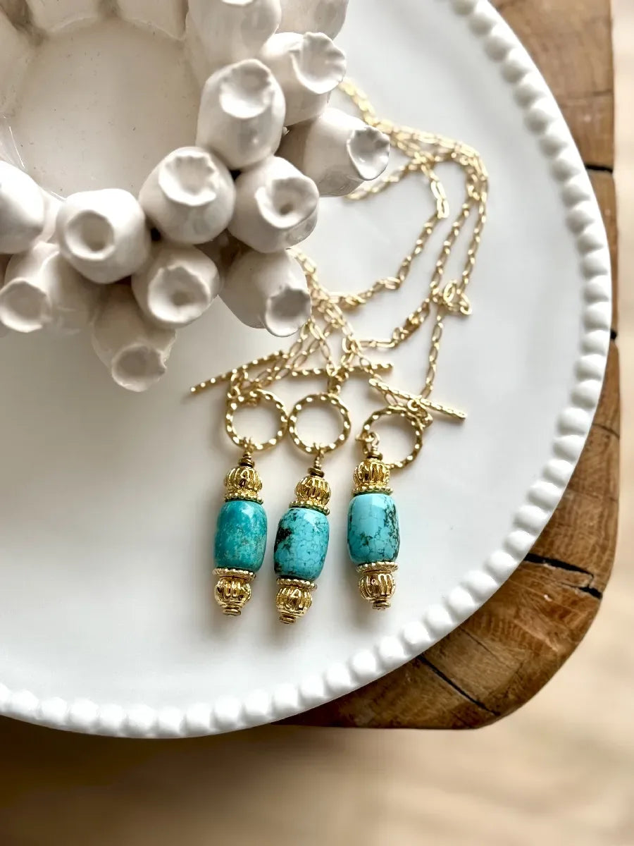 Sautoir en howlite - Paulette Quincaillerie