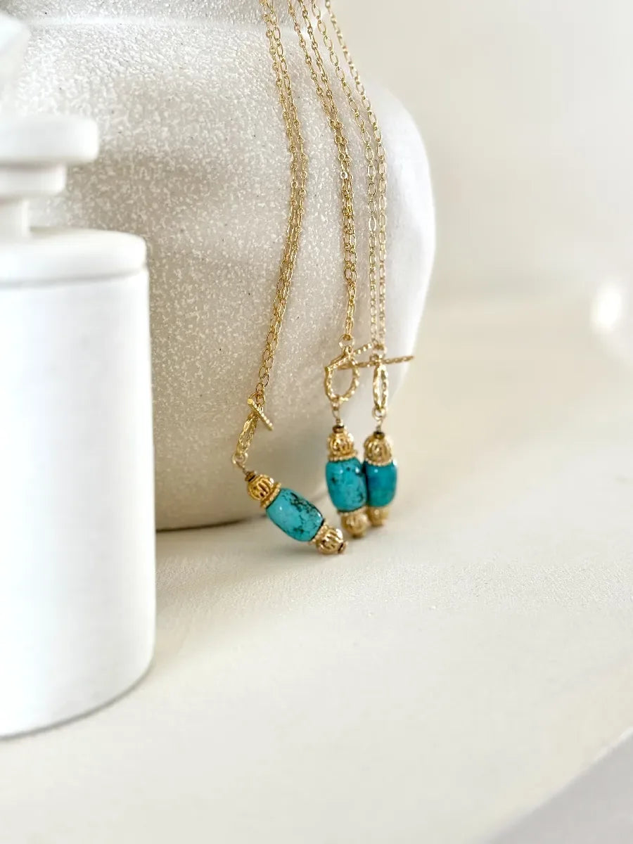 Sautoir en howlite, vue 5 - Paulette Quincaillerie