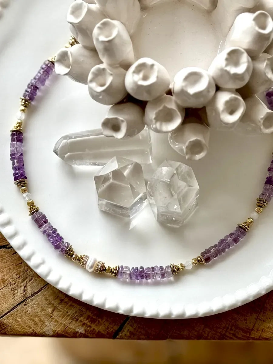 Collier en améthyste - Paulette Quincaillerie