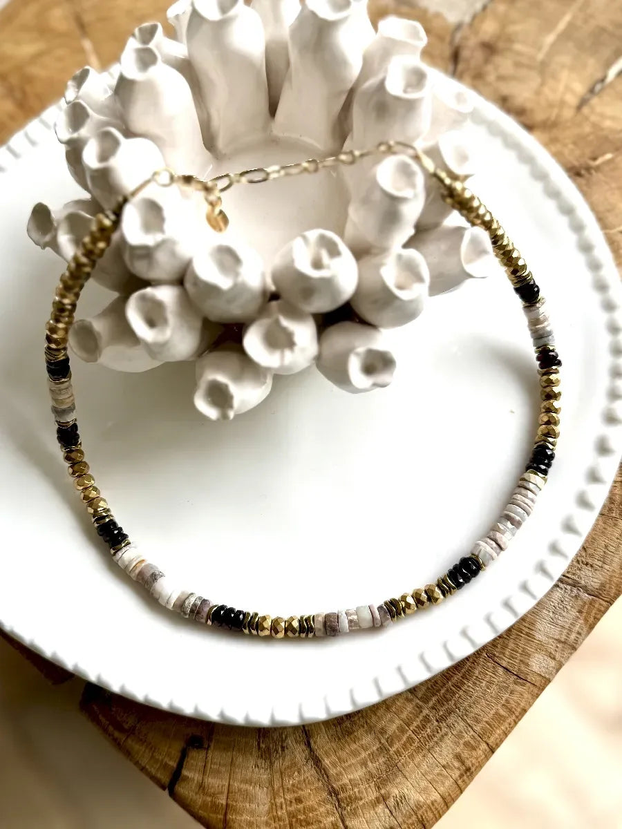 Collier en grenat - Paulette Quincaillerie