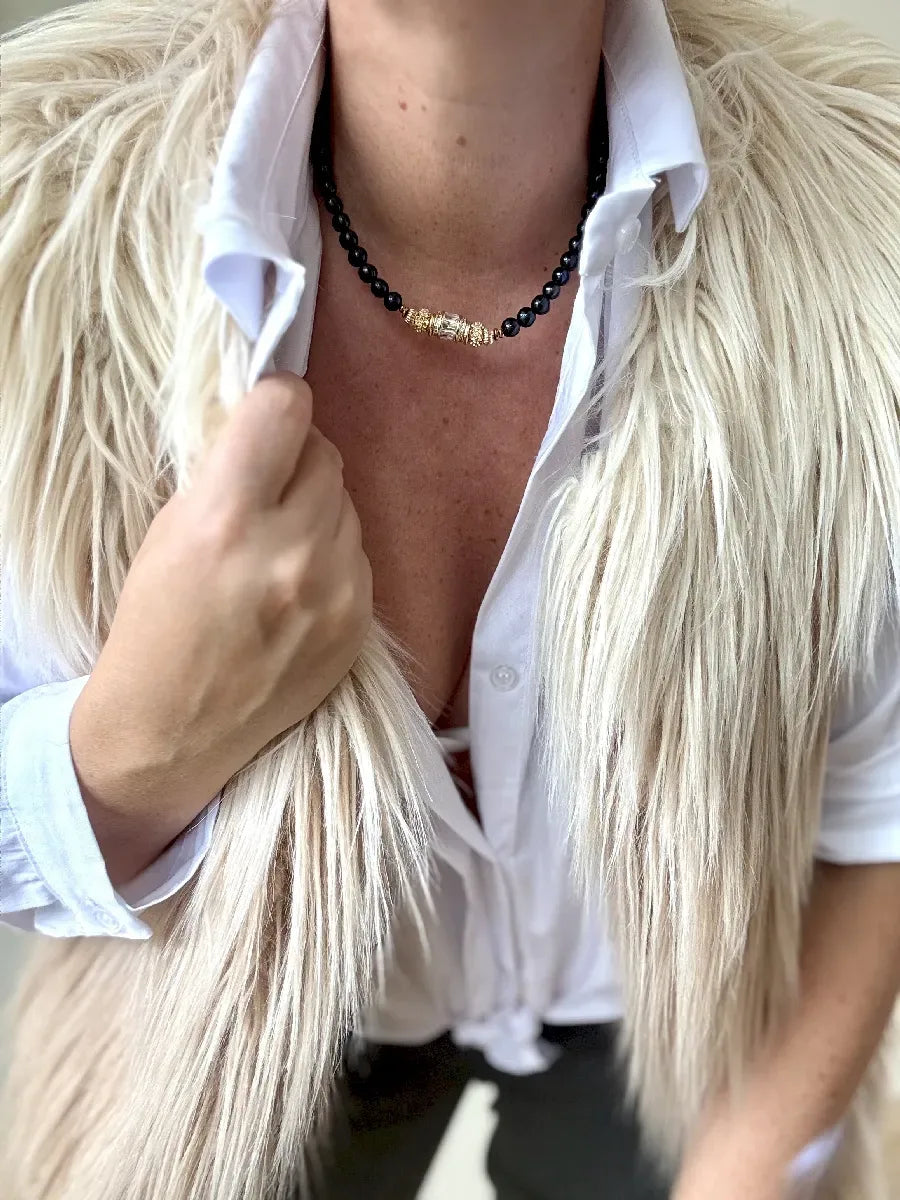 Collier en perle d'eau douce, vue 8 - Paulette Quincaillerie