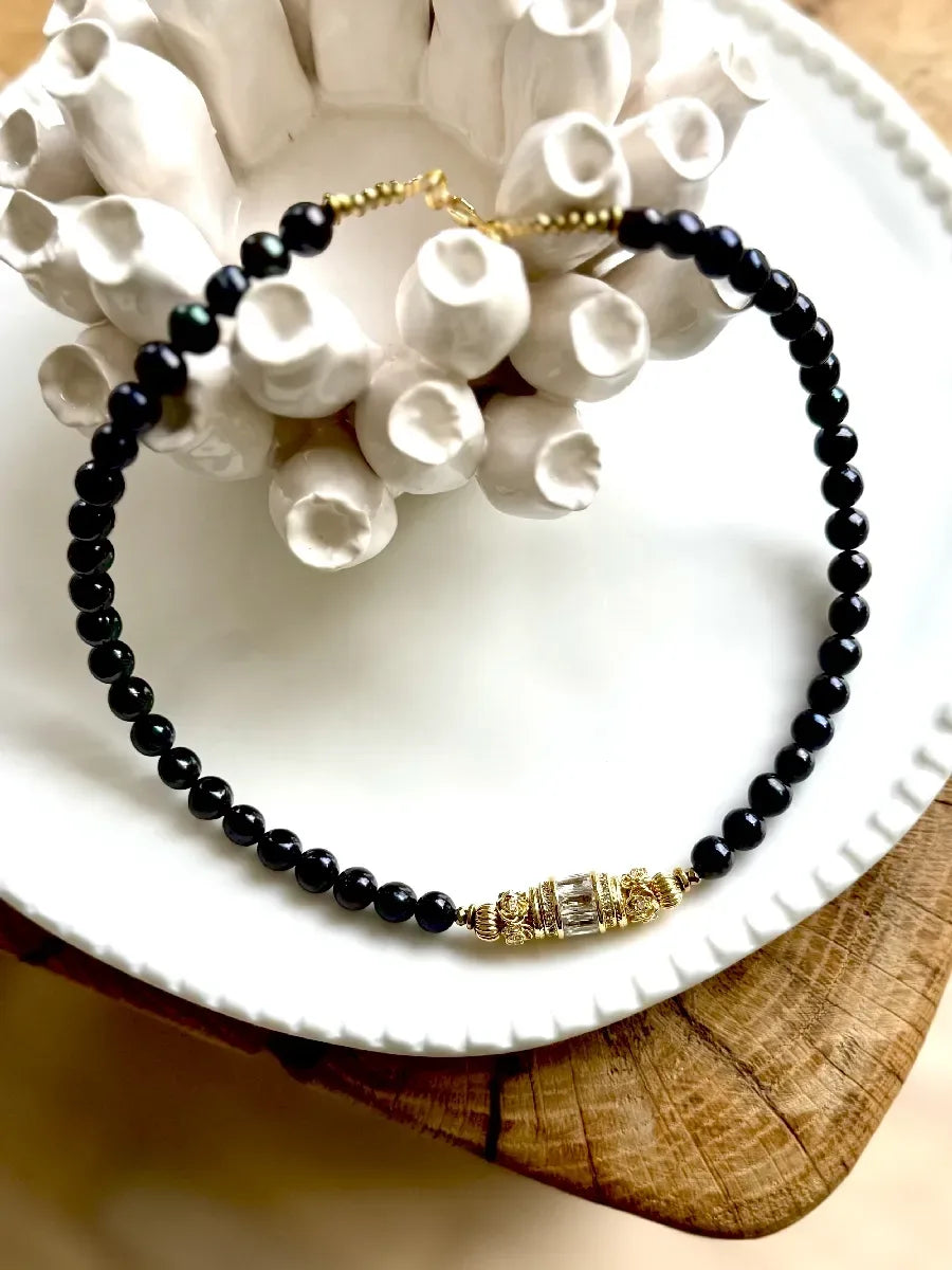 Collier en perle d'eau douce - Paulette Quincaillerie
