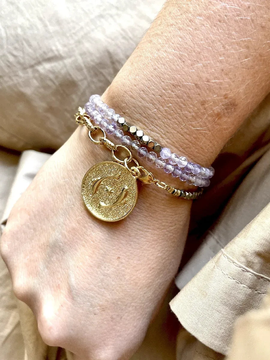 COLLIER POISSON AMETHYSTE ASTRO MULTITOURS