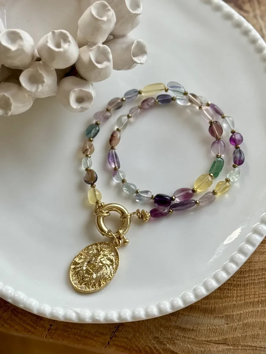 Collier en fluorite - Paulette Quincaillerie