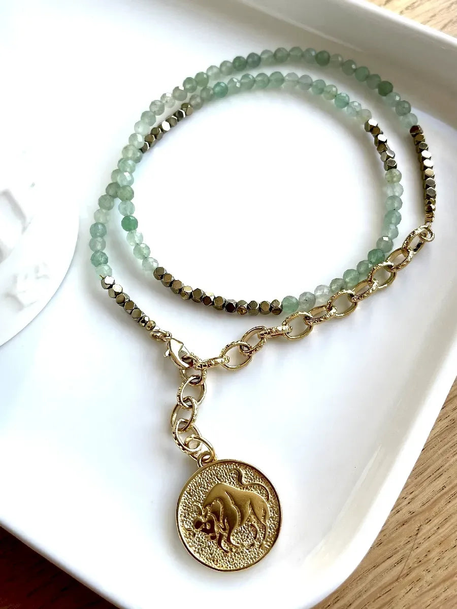 collier taureau aventurine astro