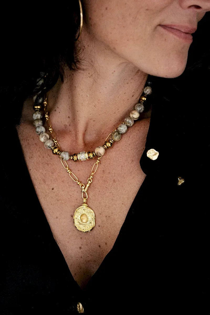 COLLIER CARMEN FELDSPATH