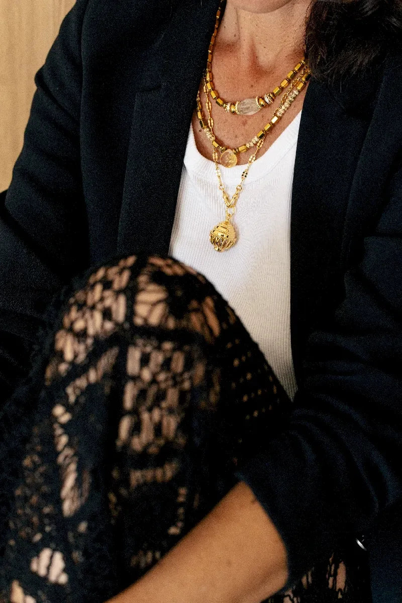 Collier en quartz rutile, vue 6 - Paulette Quincaillerie