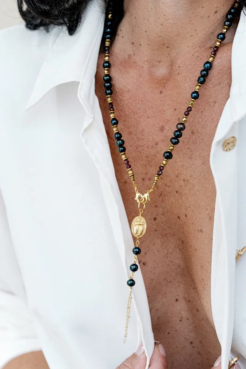 Chapelet en grenat - Paulette Quincaillerie