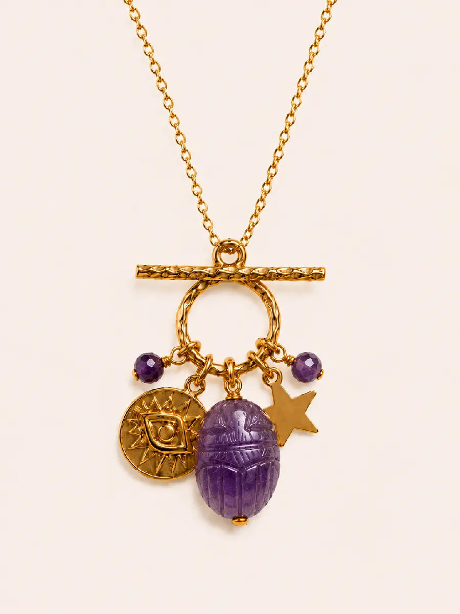 Collier en améthyste - Paulette Quincaillerie
