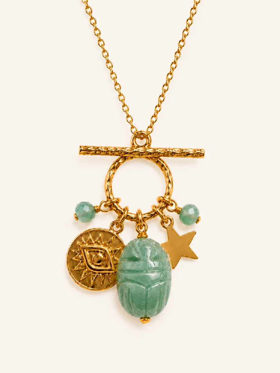 Collier en aventurine - Paulette Quincaillerie