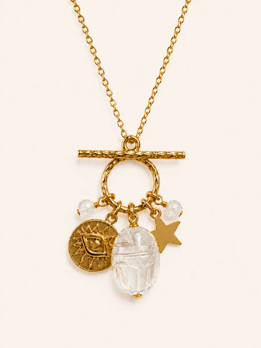 Collier en cristal de roche - Paulette Quincaillerie