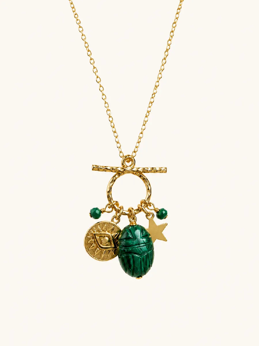 Collier en malachite - Paulette Quincaillerie