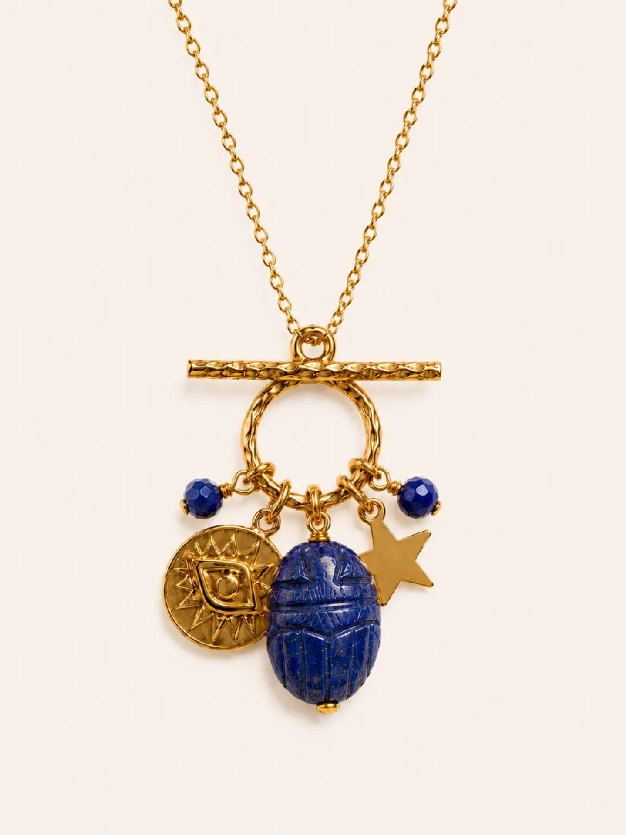 Collier en lapis-lazuli - Paulette Quincaillerie