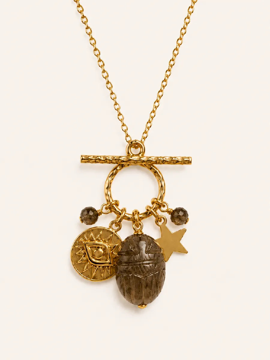 Collier en quartz fumé - Paulette Quincaillerie