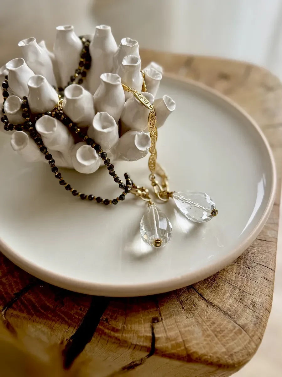 Pendentif en cristal de roche, vue 5 - Paulette Quincaillerie