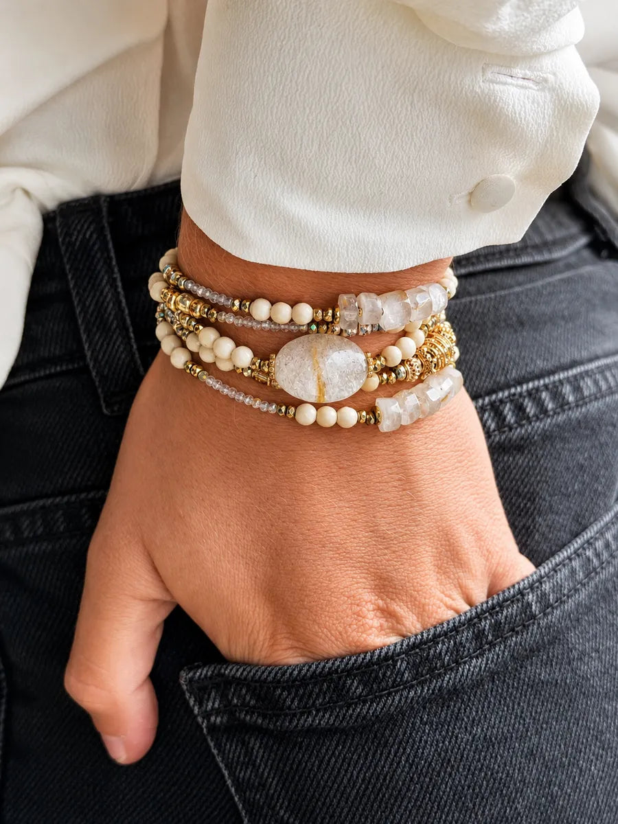 Bijou multitours en quartz rutile - Paulette Quincaillerie