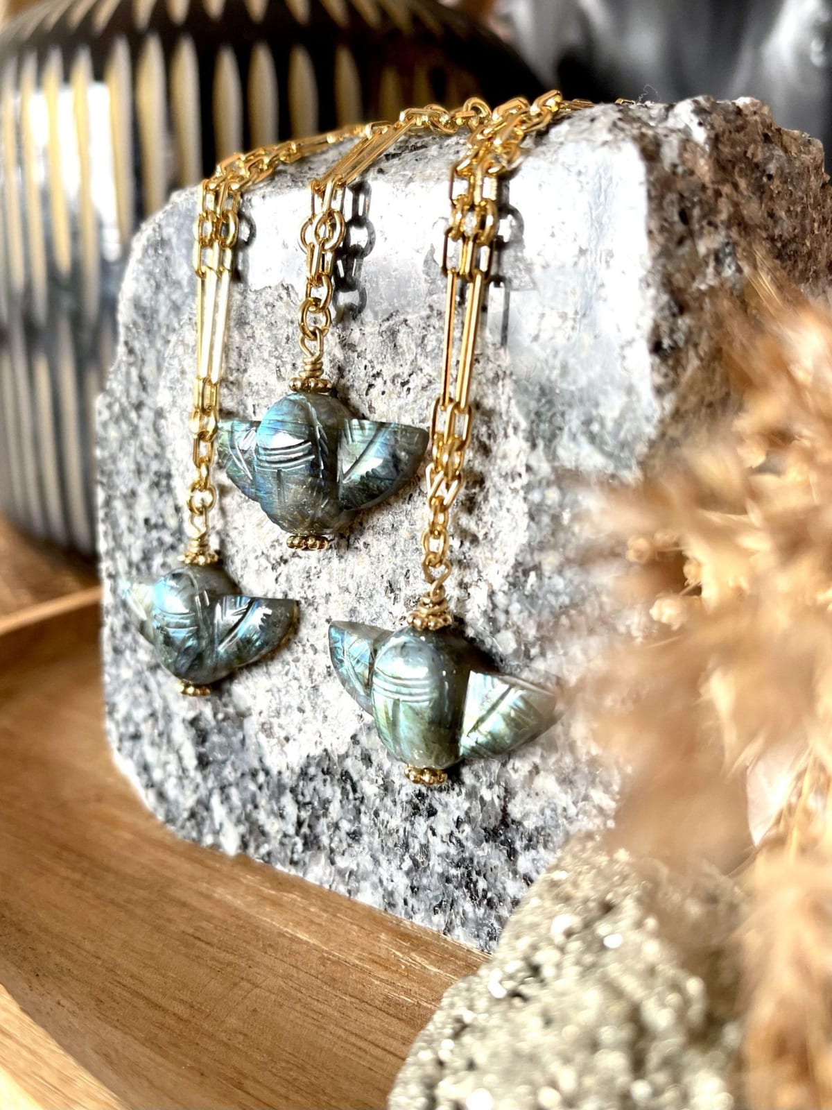 Collier en labradorite - Paulette Quincaillerie