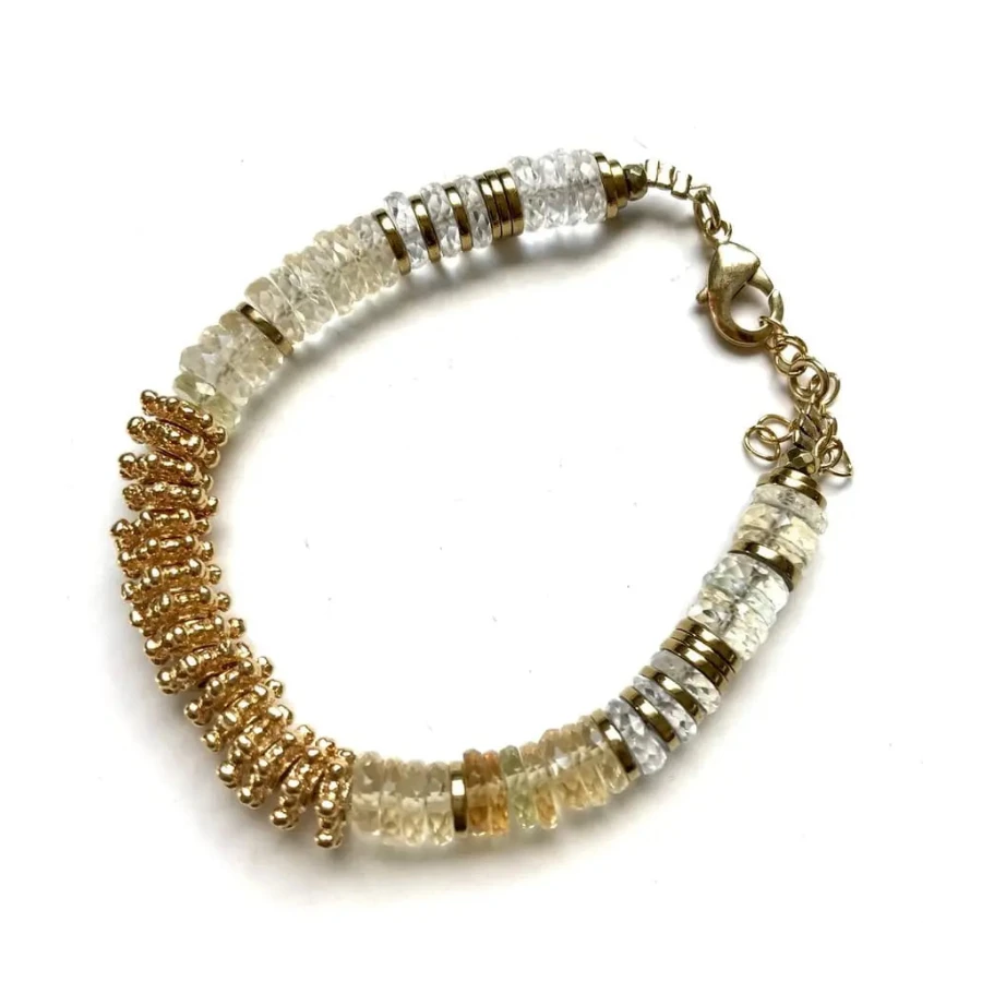 bracelet puka or citrine