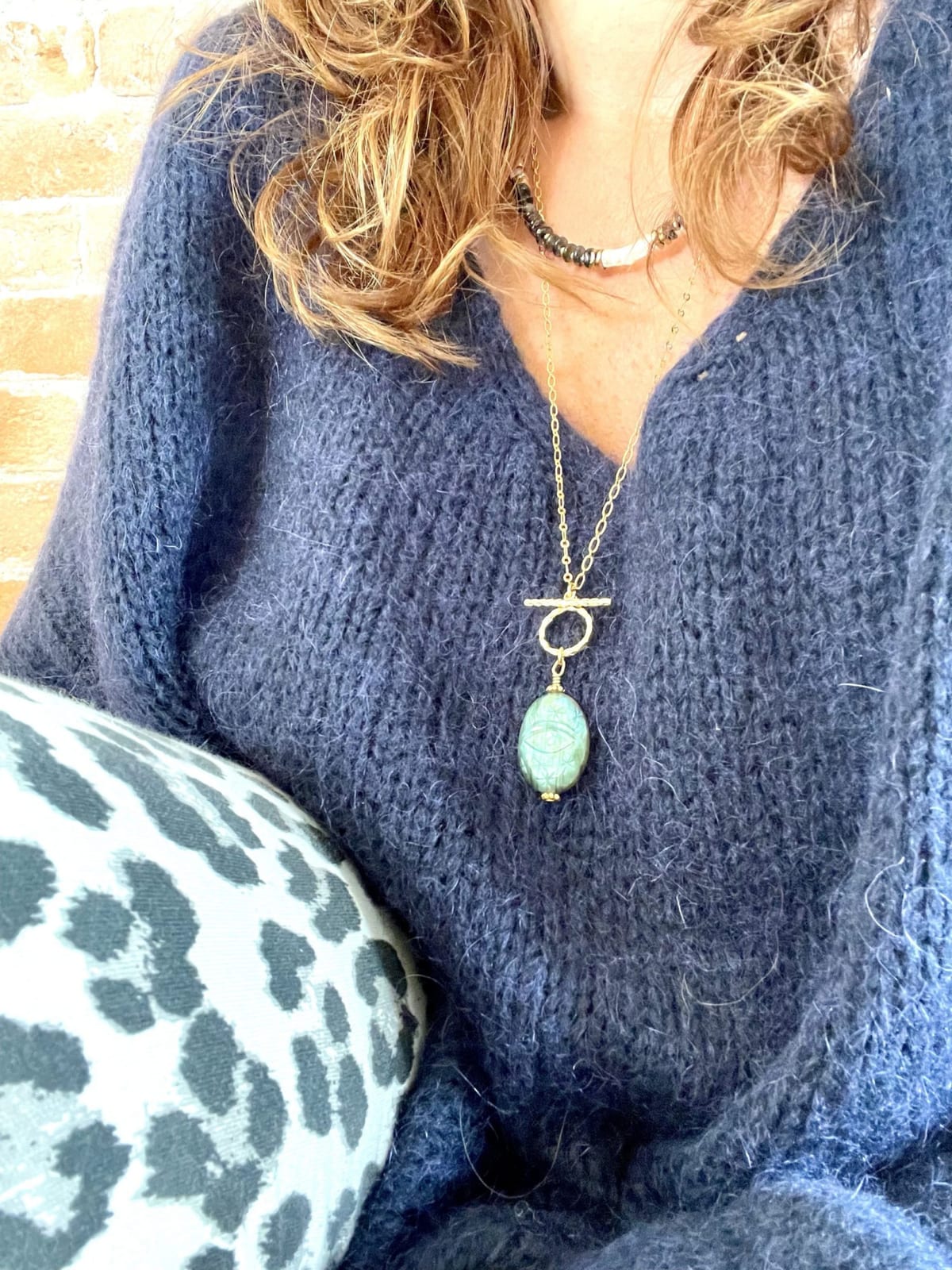Sautoir en labradorite, vue 2 - Paulette Quincaillerie