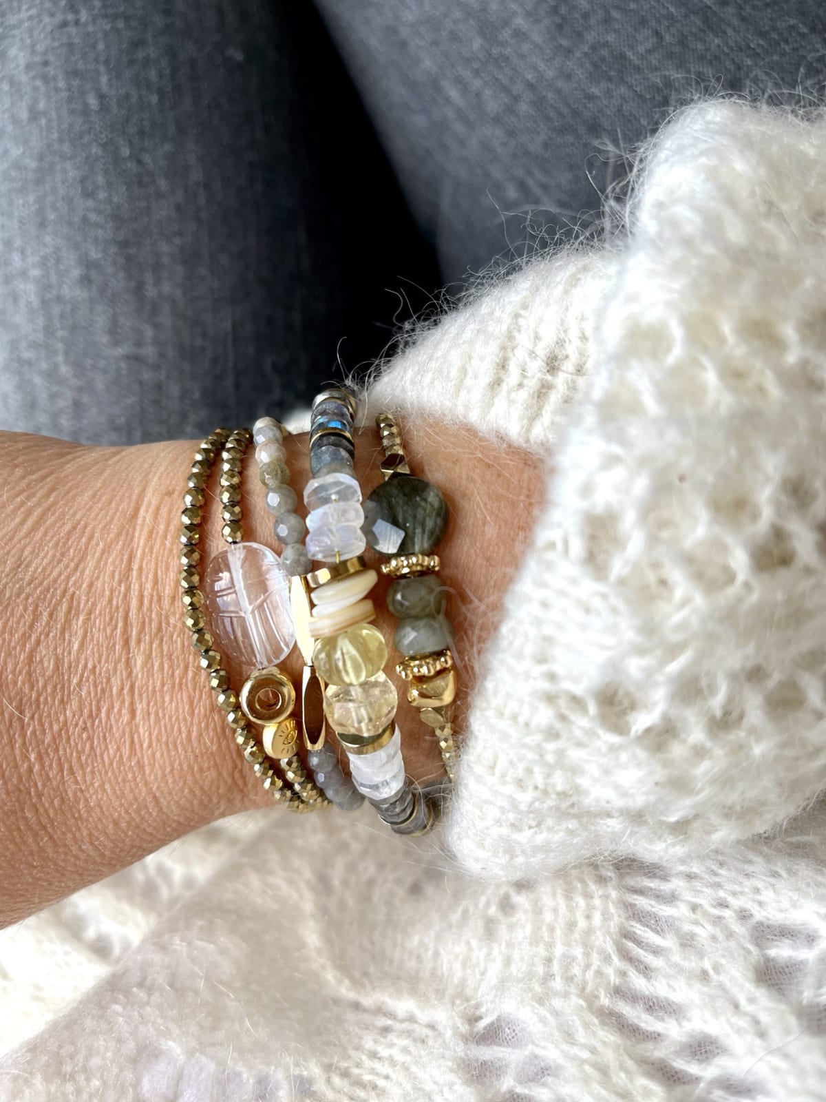 Bracelet en labradorite - Paulette Quincaillerie