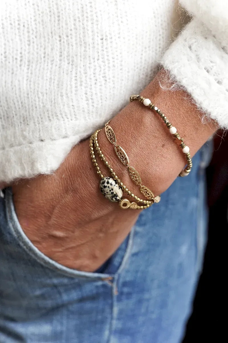 Bracelet en bois fossile - Paulette Quincaillerie