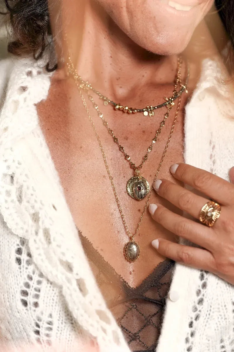 Collier en pyrite - Paulette Quincaillerie