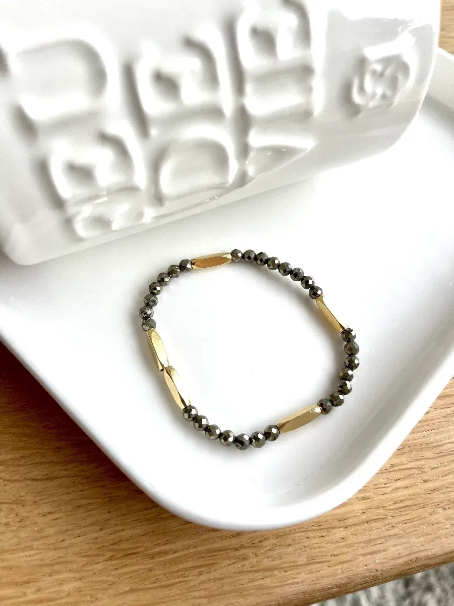bracelet pure pyrite