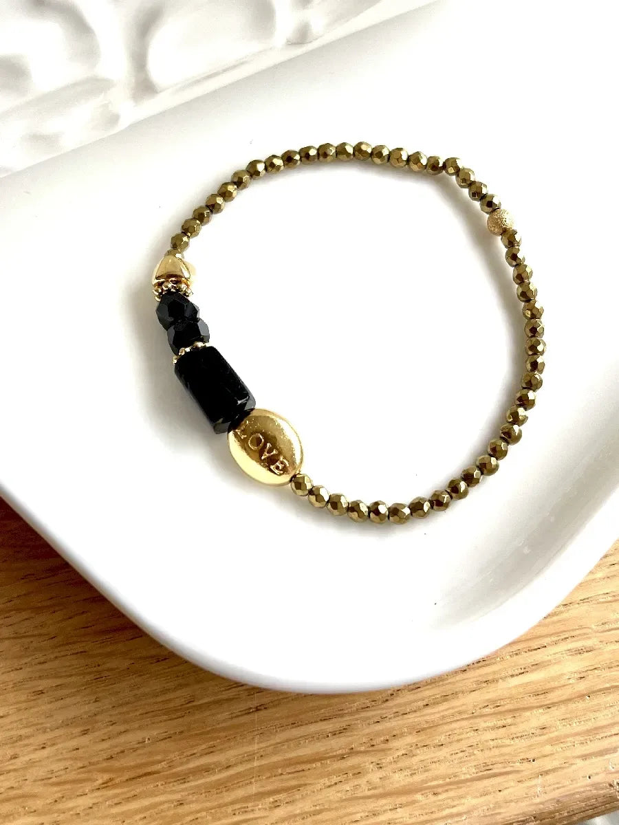 bracelet gaia spinelle et hématites