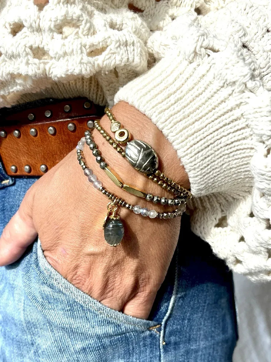Bracelet en pyrite - Paulette Quincaillerie