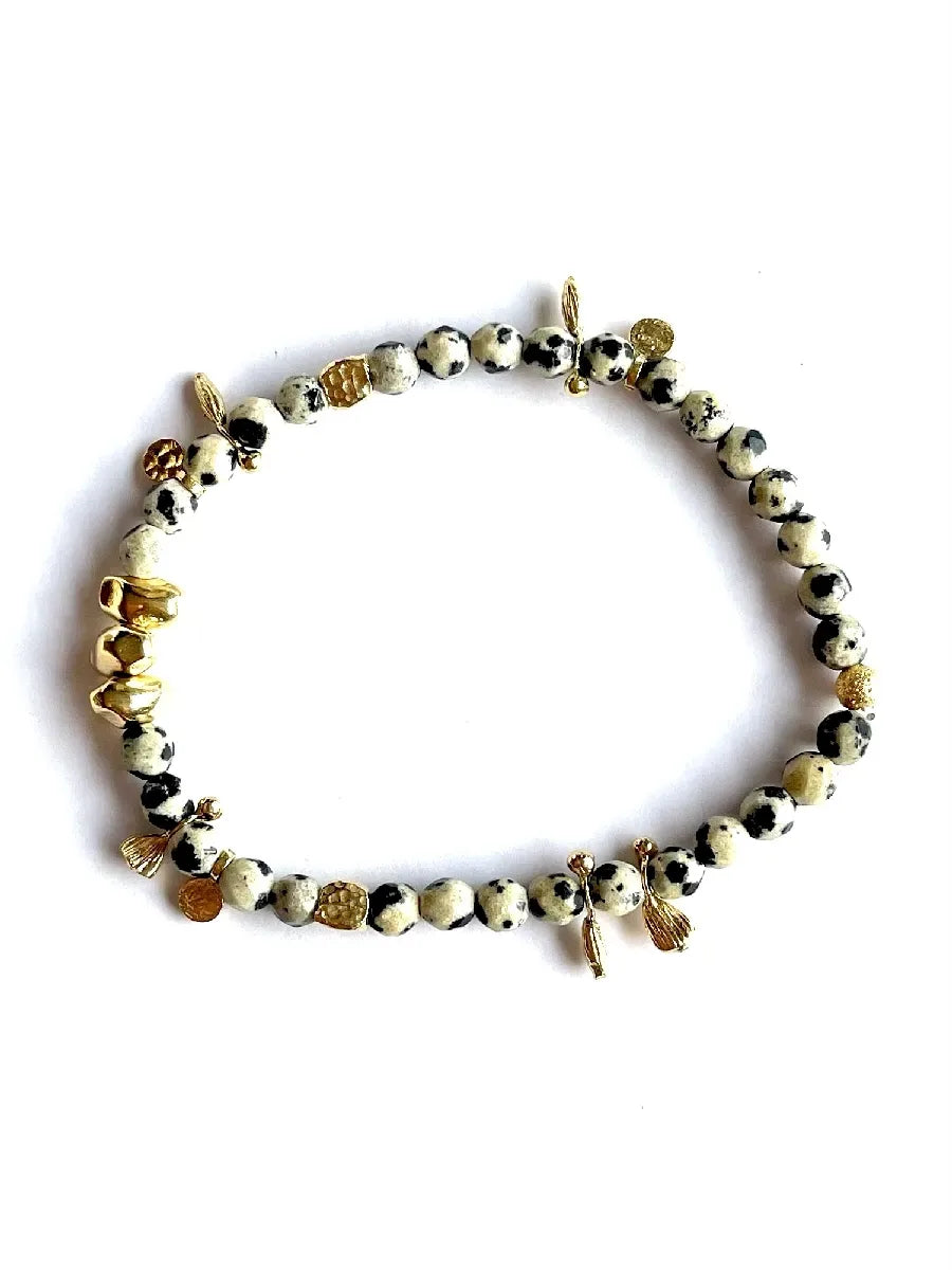 bracelet lucia jaspe dalmatien