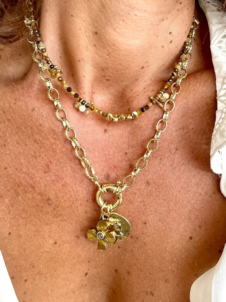 collier oeil de tigre