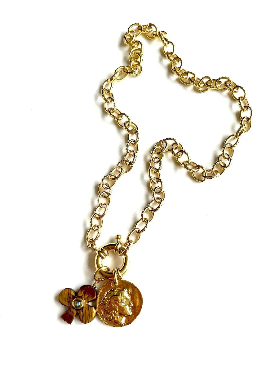 collier lucky oeil de tigre