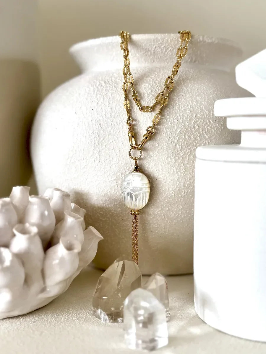 Pendentif en labradorite, vue 3 - Paulette Quincaillerie