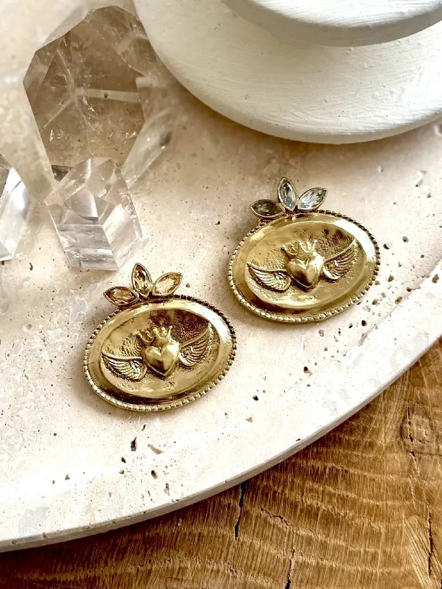 Pendentif en citrine - Paulette Quincaillerie