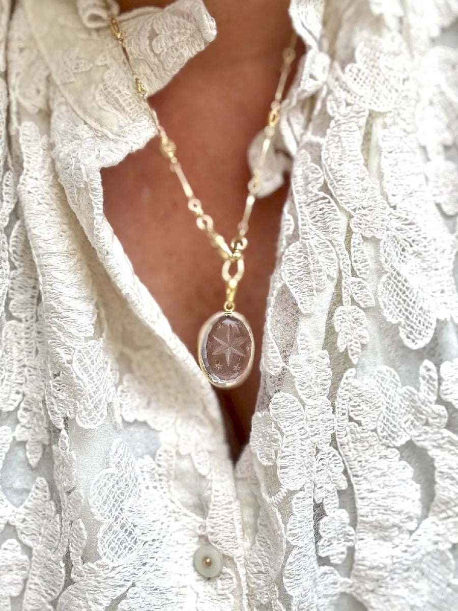 pendentif bonne etoile cristal de roche _2