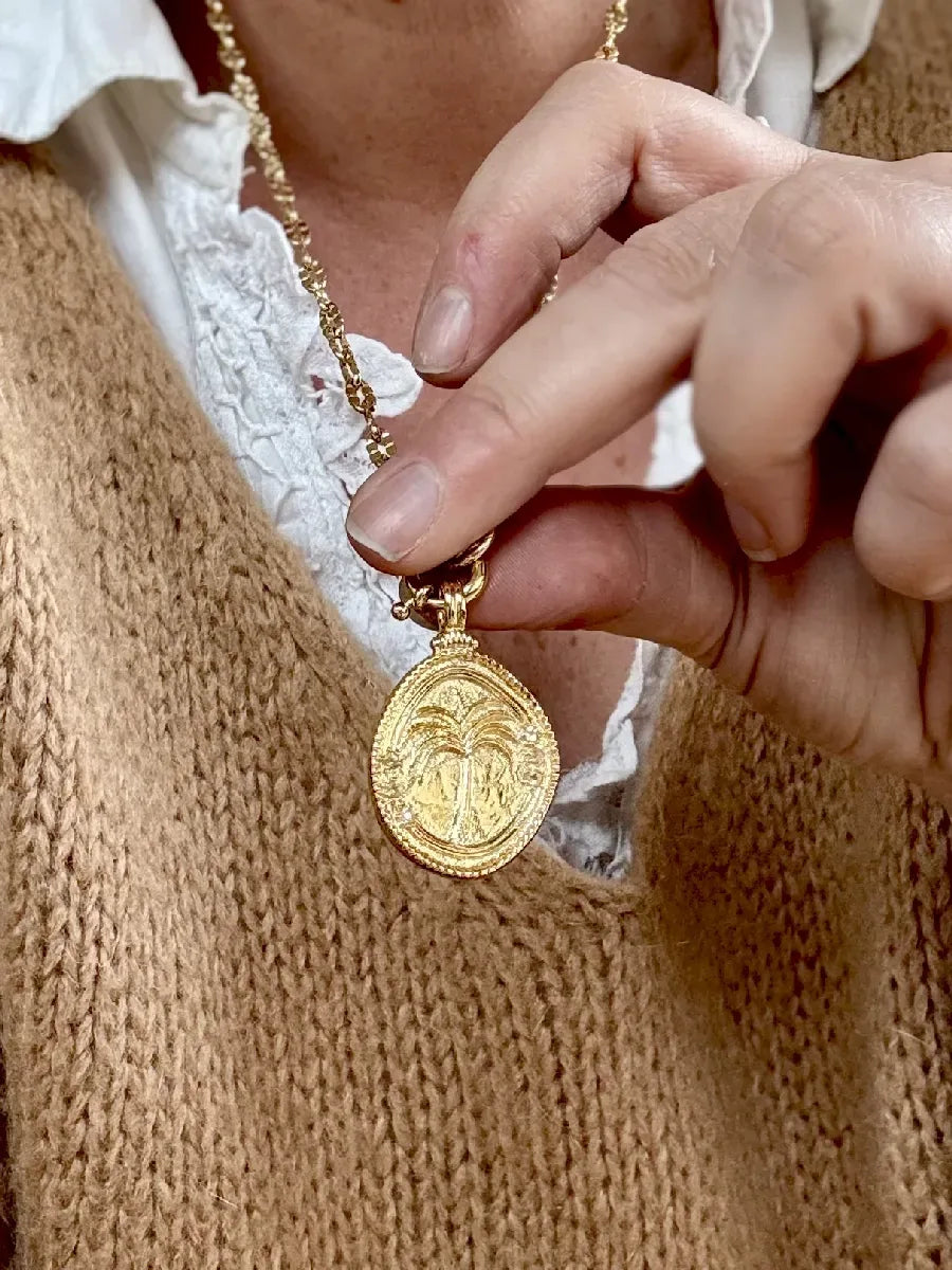 Médaille en citrine, vue 4 - Paulette Quincaillerie