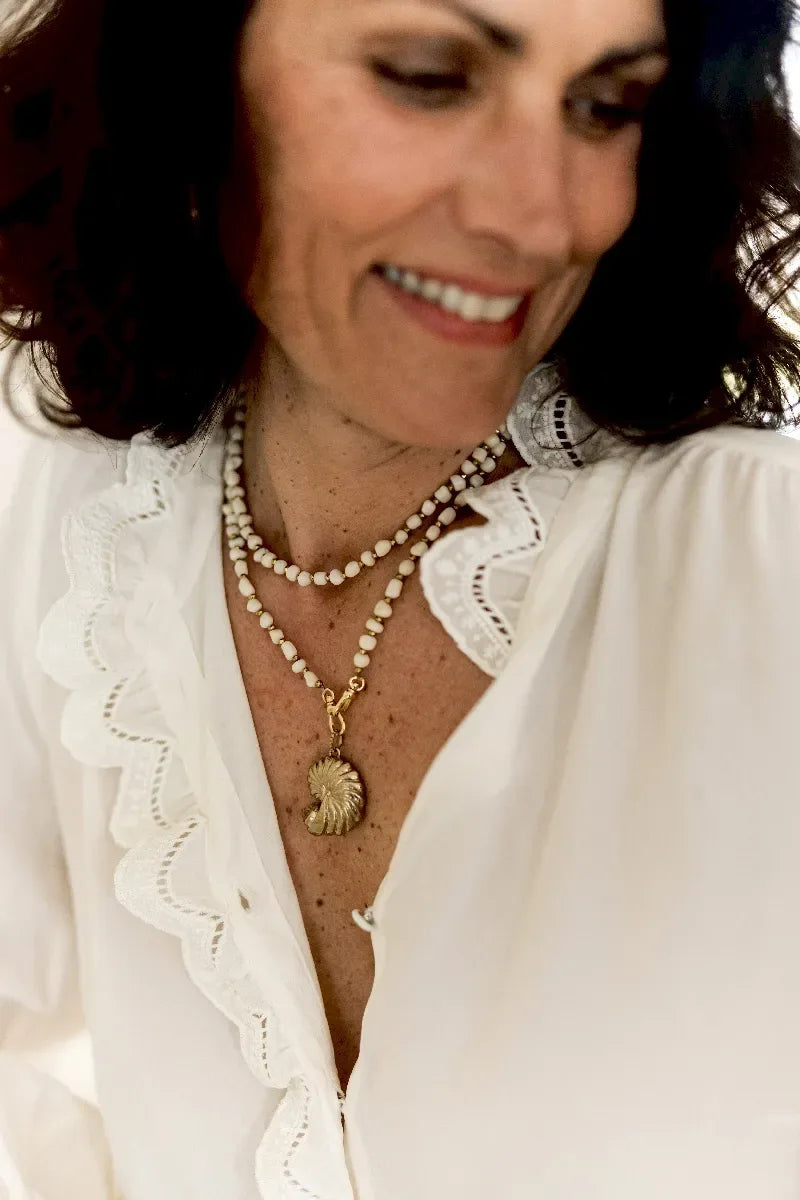 Pendentif en citrine, vue 2 - Paulette Quincaillerie