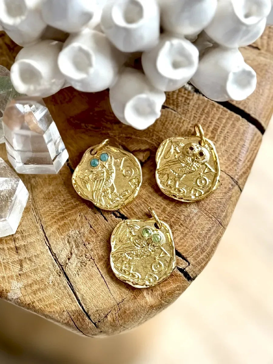 Charms en citrine - Paulette Quincaillerie