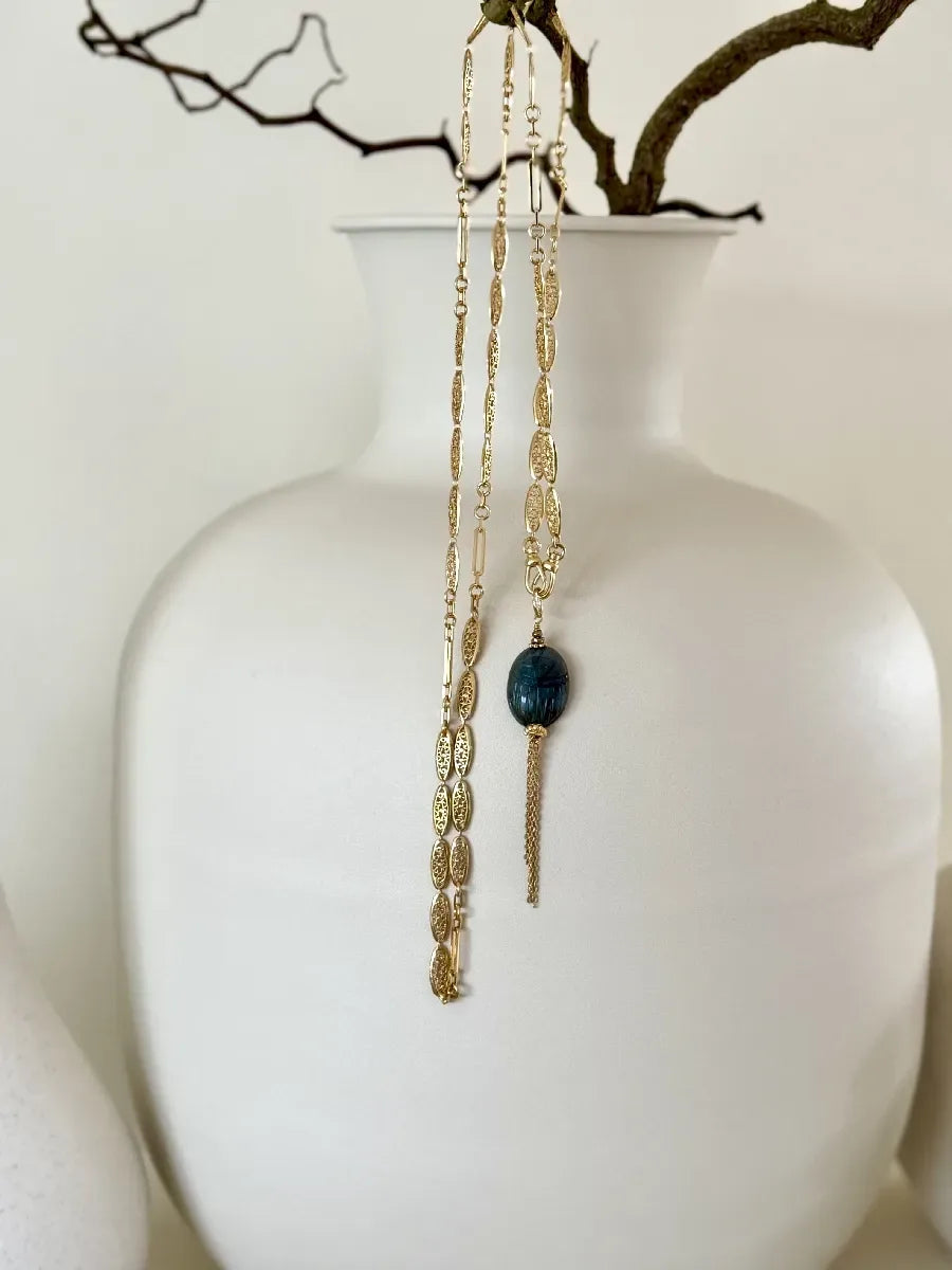 Pendentif en labradorite, vue 4 - Paulette Quincaillerie