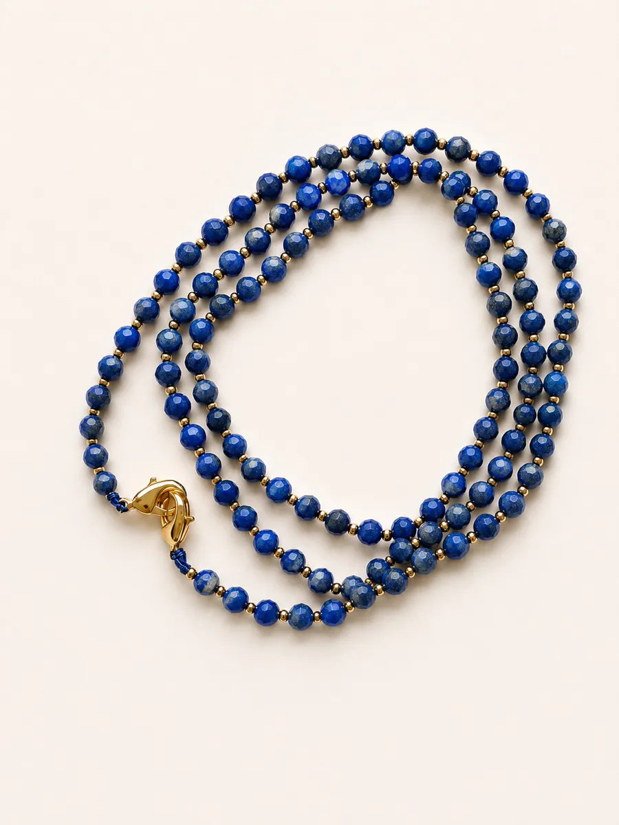 Sautoir en lapis-lazuli - Paulette Quincaillerie