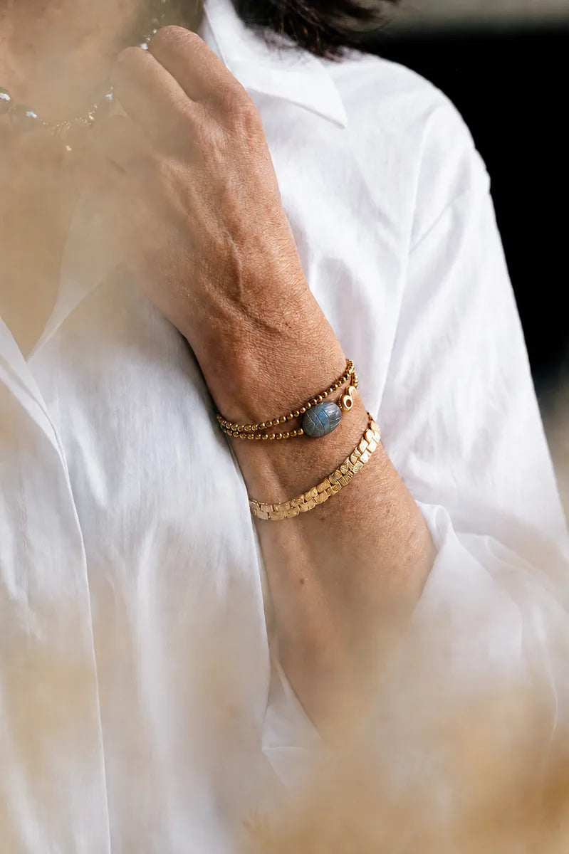 Bracelet en labradorite, vue 6 - Paulette Quincaillerie